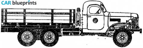 1948 ZIS 151 Truck blueprint