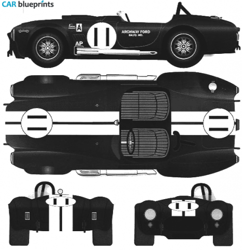 1965 AC 427 Cobra Version A Cabriolet blueprint