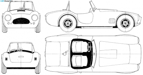 1963 AC Cobra 289 Cabriolet blueprint