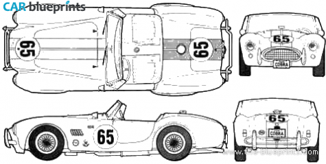 AC Cobra 289 Cabriolet blueprint