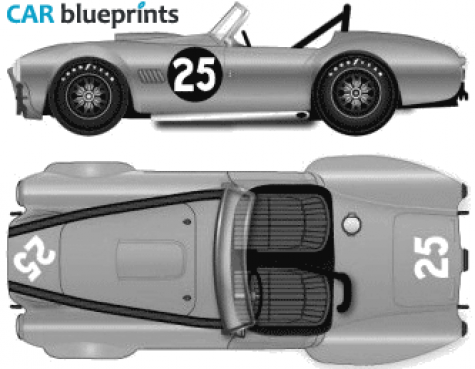 1964 AC Cobra 289 Version C Cabriolet blueprint