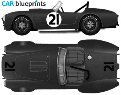 1964 AC Cobra 289 Version C Cabriolet blueprint