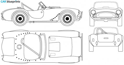 1951 AC Ace Cabriolet blueprint