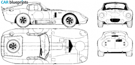 1964 AC Shelby Cobra Daytona Coupe blueprint