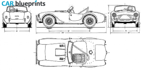 1961 AC Cobra Cabriolet blueprint