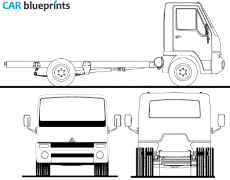 2009 Agrale 8500 Truck blueprint