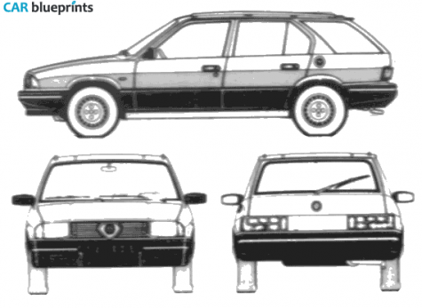 1983 Alfa Romeo 33 Sportwagon (Series 1) Wagon blueprint