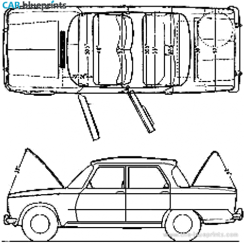 1963 Alfa Romeo Giulia Ti Sedan blueprint