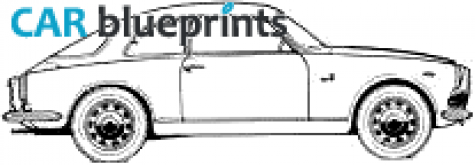 1954 Alfa Romeo Giulietta Sprint Coupe blueprint