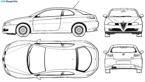 2004 Alfa Romeo GT Coupe blueprint