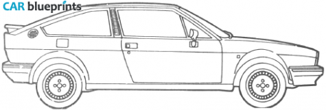 1983 Alfa Romeo Sprint Coupe blueprint