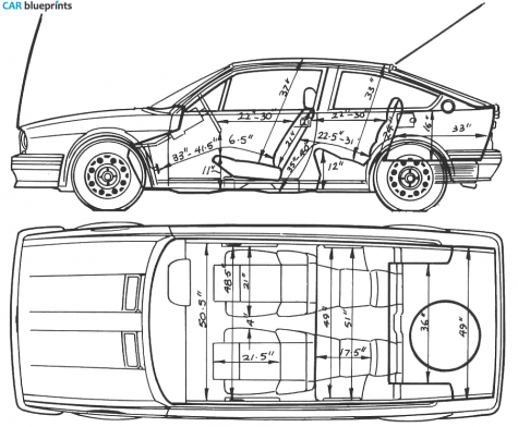 1983 Alfa Romeo Sprint Coupe blueprint