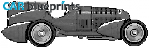 1932 Alfa Romeo Tipo B Monoposto P3 Stream Lined GP OW blueprint