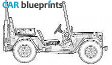 1966 AM General M151A2 Mutt Cabriolet blueprint