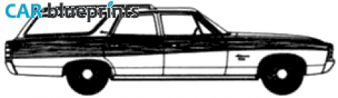1971 AMC Ambassador Brougham Station Wagon blueprint