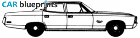 1971 AMC Ambassador SST 4-door Sedan blueprint