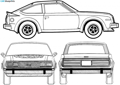 1980 AMC Spirit AMX Coupe blueprint