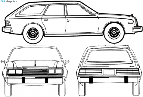 1980 AMC Concord Station Wagon blueprint