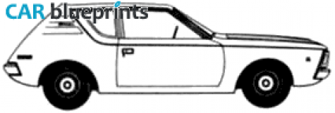 1971 AMC Gremlin Hatchback blueprint