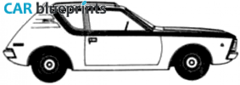 1971 AMC Gremlin L Hatchback blueprint