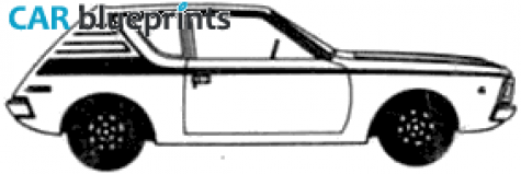 1971 AMC Gremlin X Hatchback blueprint