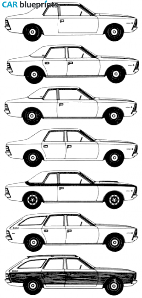 1971 AMC Hornet Sedan blueprint