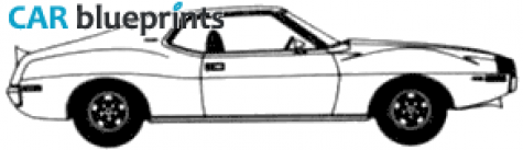 1971 AMC Javalin AMX Coupe blueprint