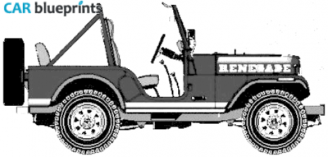 1970 AMC Jeep CJ5 Renegade I SUV blueprint