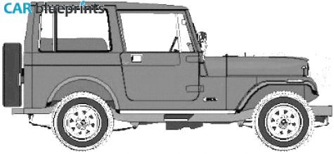 1970 AMC Jeep CJ7 Wagon blueprint