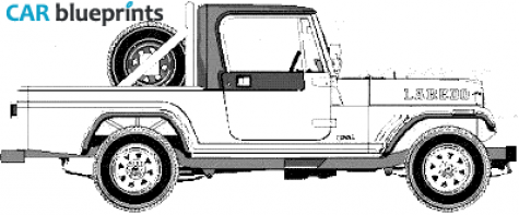 1981 AMC Jeep CJ8 Laredo Pick-up blueprint