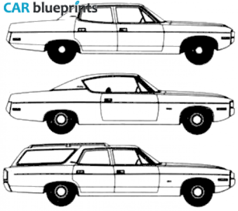 1971 AMC Matador Sedan blueprint