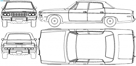 1971 AMC Matador Sedan blueprint