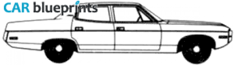 1971 AMC Matador 4-door Sedan blueprint