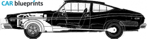 1974 AMC Matador X Coupe blueprint