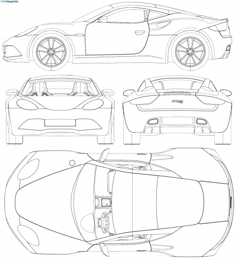 2008 Artega GT Coupe blueprint