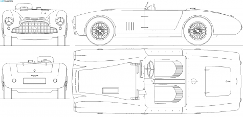 1952 Aston Martin DB3 Roadster blueprint