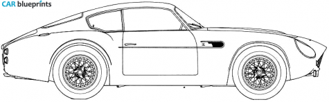 1962 Aston Martin DB4 GTZ Coupe blueprint