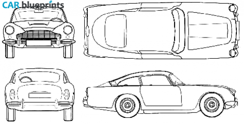 1965 Aston Martin DB5 Coupe blueprint