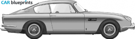 1965 Aston Martin DB6 Coupe blueprint