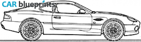 1999 Aston Martin DB7 Vantage Coupe blueprint