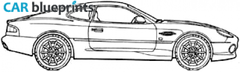 1999 Aston Martin DB7 Vantage Coupe blueprint