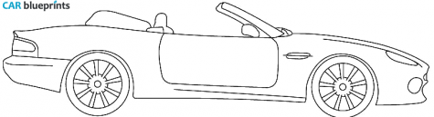 2000 Aston Martin DB7 Vantage Volante Cabriolet blueprint