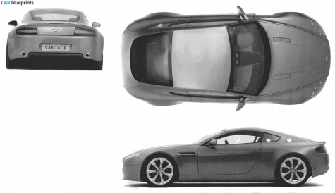 2005 Aston Martin V8 Vantage Coupe blueprint