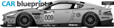 2008 Aston Martin DBR Le Mans Coupe blueprint