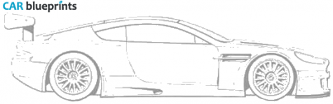 2005 Aston Martin DBR9 Coupe blueprint