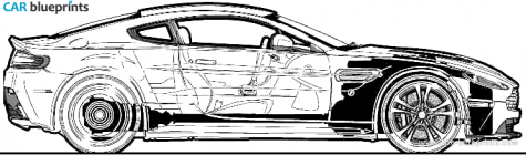 2011 Aston Martin V12 Vantage Coupe blueprint