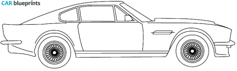 1977 Aston Martin V8 Vantage Coupe blueprint