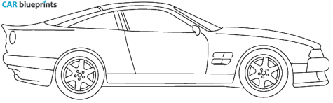 1993 Aston Martin V8 Vantage Coupe blueprint