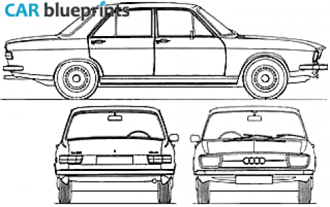 1970 Audi 100 C1 LS Sedan blueprint