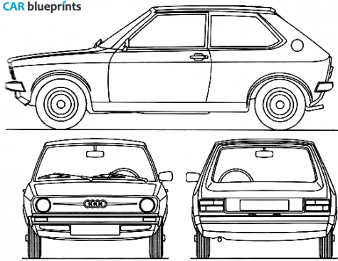 1974 Audi 50 Hatchback blueprint